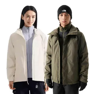 【The North Face 官方旗艦】中性款防水羽絨內裡三合一外套(多款任選)