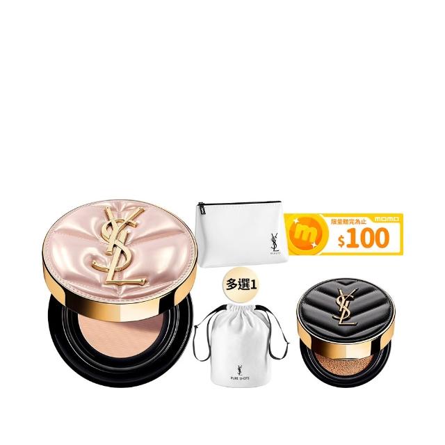 【YSL】官方直營 超模光感精華水氣墊 雲朵皮革版(任選1款/新品上市/氣墊)