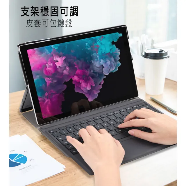 【DW 達微科技】LM31前撐款 新Microsoft微軟12.3吋Surface Pro 4/5/6/7平板保護皮套
