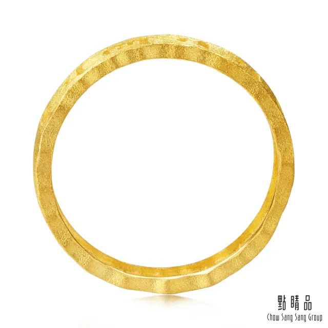 【點睛品】六字大明咒 黃金戒指_計價黃金(港圍19)