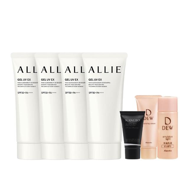 【Kanebo 佳麗寶】ALLIE 持采UV高效防曬水凝乳4入團購組(90gx4)