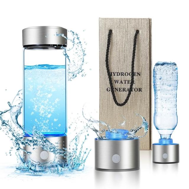 【宜品居家】水素水杯 富氫杯 電解SPE氫氧分離負離子智能富氫水杯(3min製氫/高濃度製氫/雙用模式)