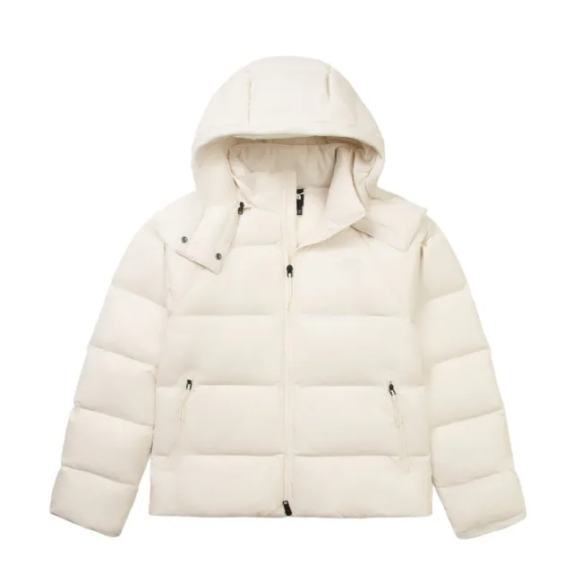 【The North Face】外套 女 羽絨外套 防潑水 W HYDRENALITE CITY DOWN HOODED 米白 NF0A8ENCQLI