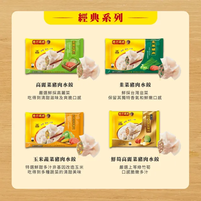 【灣仔碼頭】手工水餃一包(鮮蝦/剝皮辣椒雞/鮮筍高麗菜/高麗菜/韭菜/玉米/川辣)