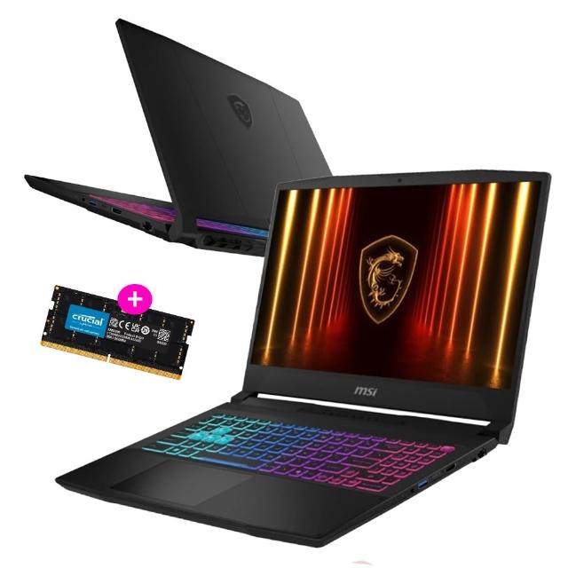 升級32G★【MSI 微星】15.6吋i9-14900HX RTX5060電競筆電(Katana 15 HX/16G/1T SSD/W11/B14WFK-427TW)