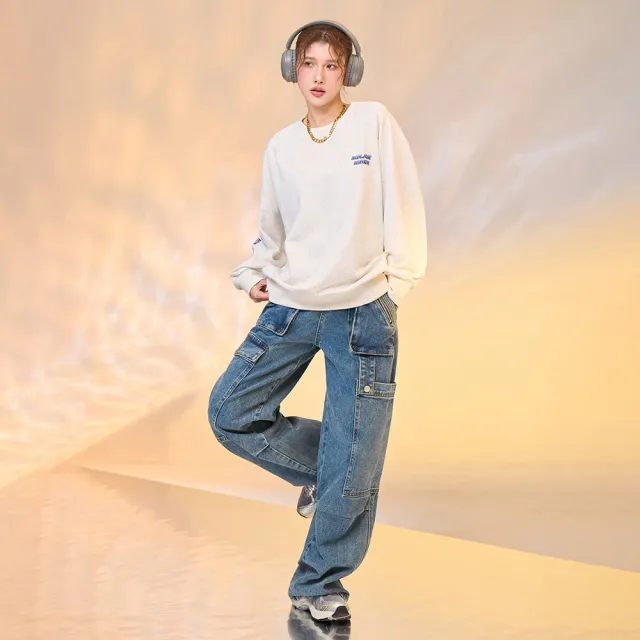 【MAJOR MADE】多口袋牛仔工裝褲(女裝長褲/休閒褲/牛仔褲)