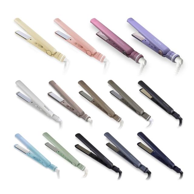 【SALONIA】直捲兩用負離子造型夾 24mm 15mm SL-004(多色可選/一年保固)