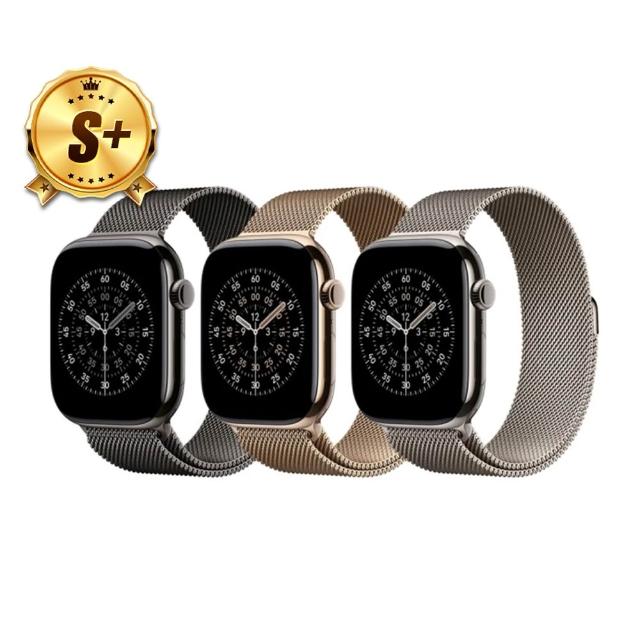 【Apple】S+級福利品 Apple Watch S11 LTE 42mm(鈦金屬錶殼搭配不鏽鋼米蘭式錶環)