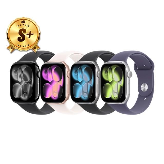 【Apple】S+級福利品 Apple Watch S11 GPS 42mm(鋁金屬錶殼搭配運動型錶帶)