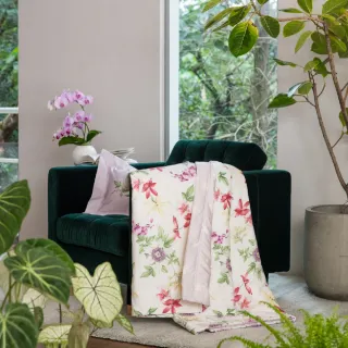 【WEDGWOOD】100%天絲印花 海藻蠶絲涼被薄被四季被(單人150x195cm｜300織百貨款)