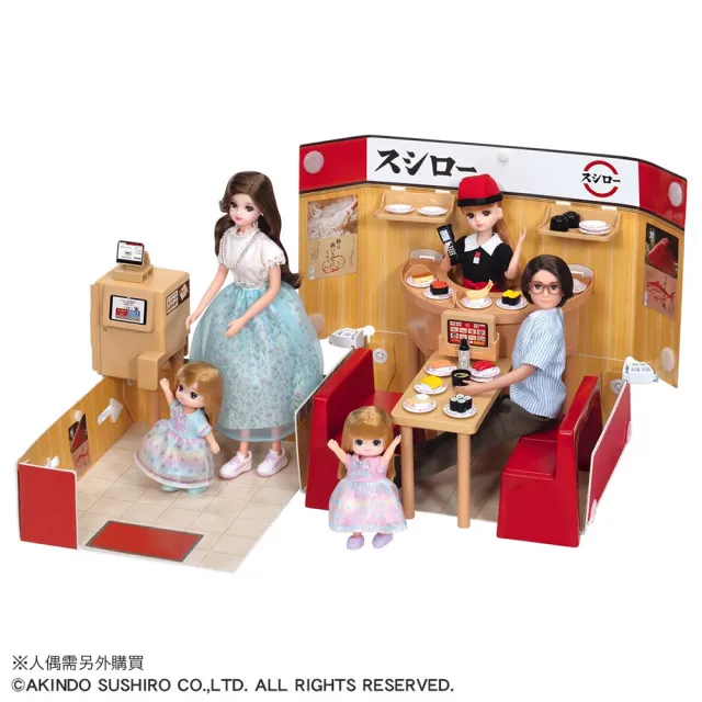 【Licca 莉卡娃娃】LF-12 流行商店提盒-壽司郎