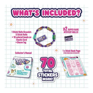 【ToysRUs 玩具反斗城】Sticki Rolls 貼紙手鏈單包 - 隨機發貨