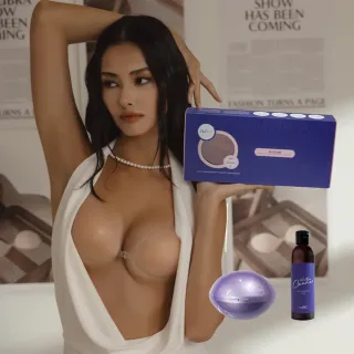 【NuBra 絕世好波】隱形內衣 矽膠晶瑩紫3部曲(明星暢銷組)