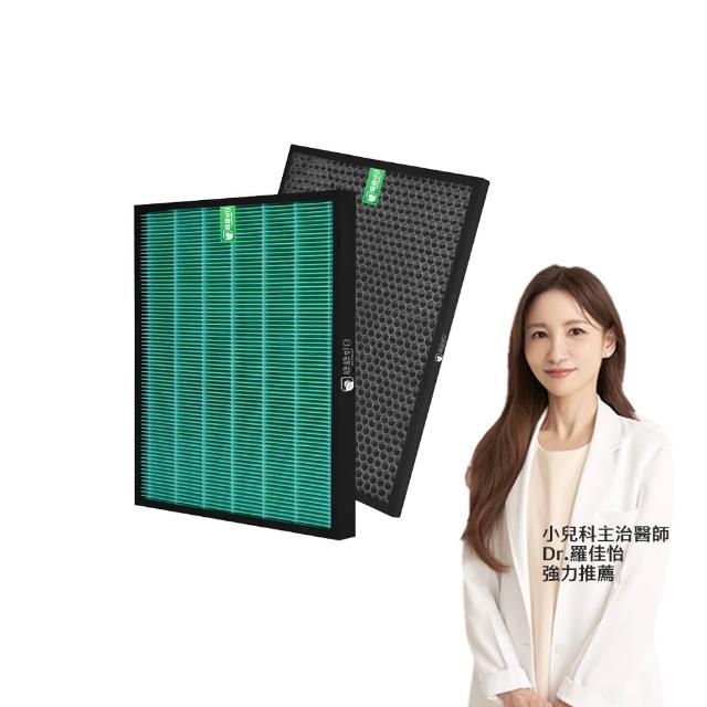 【綠綠好日】適用 Winix Zero Costco好巿多專售款 AZBU380-HWT HEPA 抗菌濾芯/濾網(顆粒活性碳濾網)