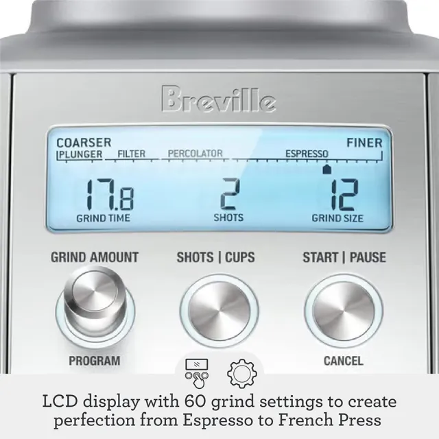 【Breville】BCG820XL the Smart Grinder™ Pro 專業級定量磨豆機（極酷黑）(總代理公司貨)
