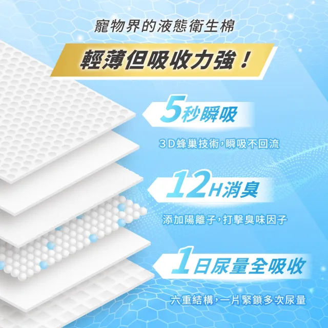 【汪喵星球】消臭瞬吸尿布墊(犬貓清潔 尿布墊)