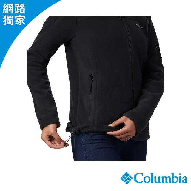 【Columbia 哥倫比亞】女款-刷毛外套-Fast Trek™-黑色(UER60810BK/JF)