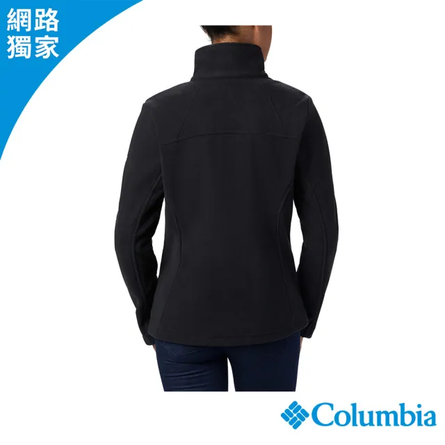 【Columbia 哥倫比亞】女款-刷毛外套-Fast Trek™-黑色(UER60810BK/JF)