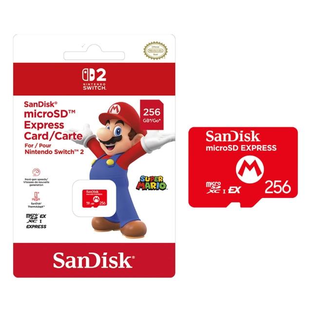 【SanDisk 晟碟】NS2 Switch 2 特規記憶卡 microSD Express 256G(台灣公司貨)