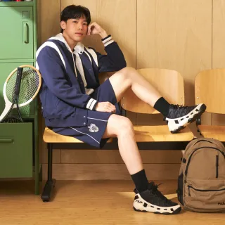 【FILA官方直營】男針織短褲-丈青(1SHZ-5011-NV)