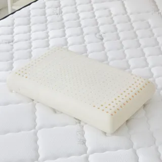 【班尼斯】麵包型天然乳膠枕頭 壹百萬馬來西亞製正品保證-附抗菌布套、手提收納袋(枕頭)