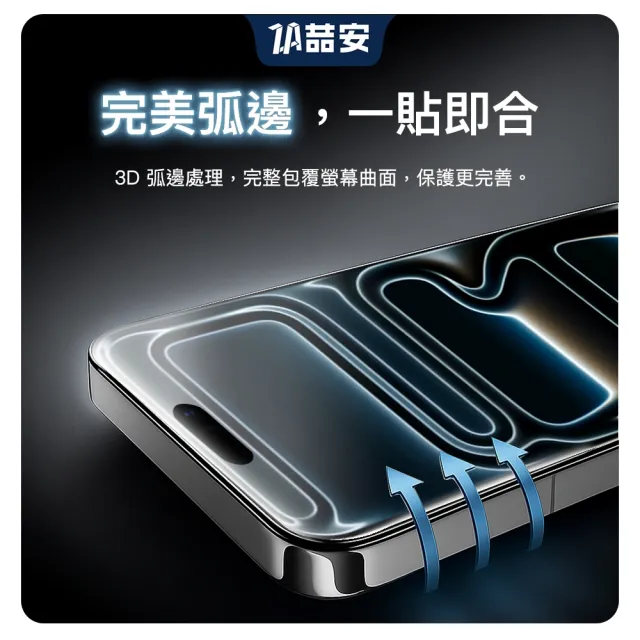 【ZA 喆安】360度防窺鋼化玻璃螢幕手機保護貼膜i17/16/15/14/13/12/11 Air/Plus/Pro/Pro Max適用蘋果iPhone