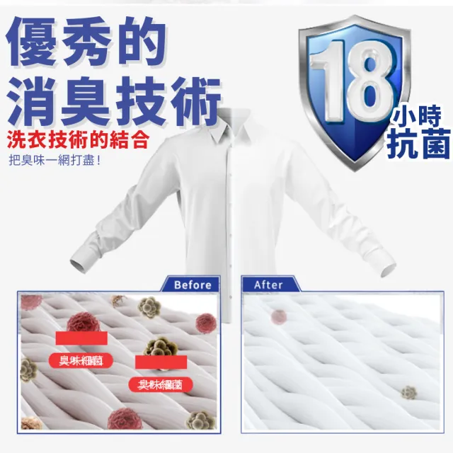 【Walch 威露士】9X抗菌洗衣膠囊/洗衣球 補充包60顆/袋(抗菌除臭/室內晾曬)