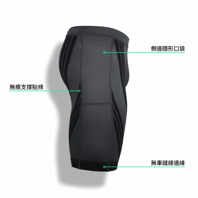【A-MYZONE】無痕水陸兩棲緊身短褲/慢跑壓力短褲/五分緊身褲/女運動短褲(馬拉松 游泳 透氣・速乾・排汗)