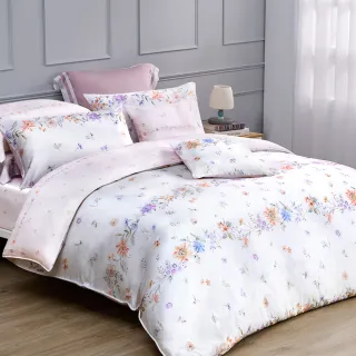 【Tonia Nicole 東妮寢飾】60支100%萊賽爾天絲兩用被床包組環保印染-恬夢花園(加大)