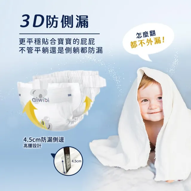 【Aiwibi 愛薇彼】零觸感瞬吸 褲型紙尿褲x3包 M-XXXL(褲型/紙尿褲/尿布)