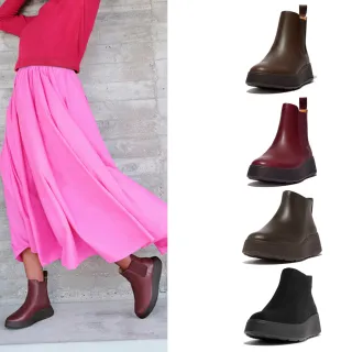 【FitFlop】皮革厚底短靴 / 麂皮裸靴-女(4款)