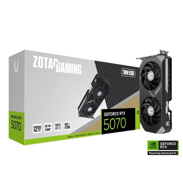 【ZOTAC 索泰】GAMING GeForce RTX 5070 Twin Edge 顯示卡
