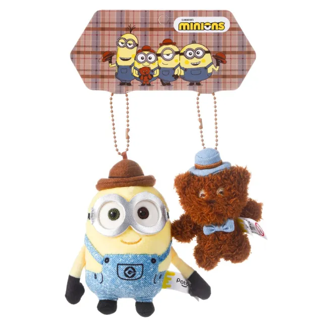 【MINIONS 小小兵】環球影城小小兵玩偶吊飾耳機包TIM熊提姆熊(正版閨蜜女友男友女兒子生日交換聖誕禮物)