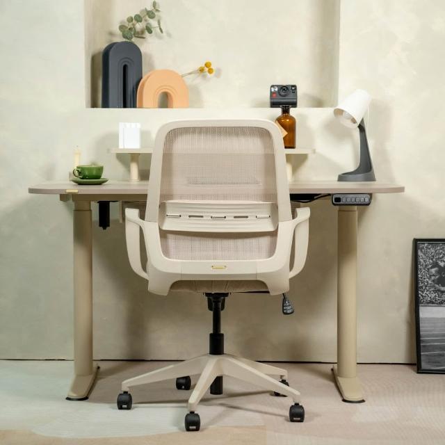 【Backbone】Mild Chair™米迪椅 沙色柔和質感(北歐風電腦椅/人體工學辦公椅)