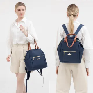 【WHOSE BAG】交換禮物 防潑水女包雙組 大容量女用後背包＋輕量女用手提側背包 通勤休閒百搭(買一送一)