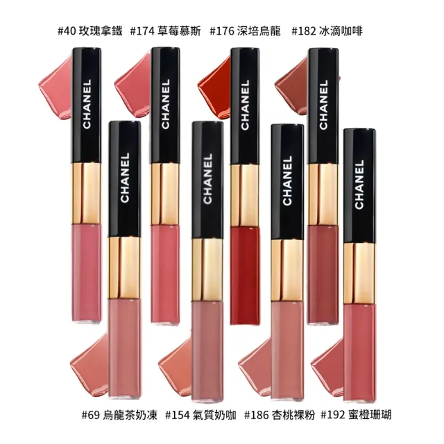 【CHANEL 香奈兒】超炫耀持色唇萃8ml(40/154/174/176/182/186/192多款任選/雙頭唇釉)
