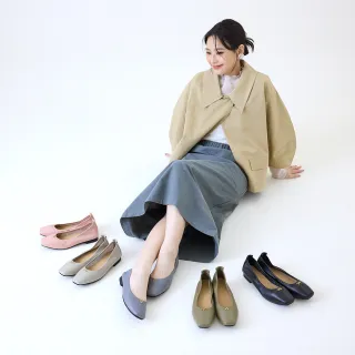 【DIANA】柔軟羊皮方頭芭蕾舞平底鞋(五色)