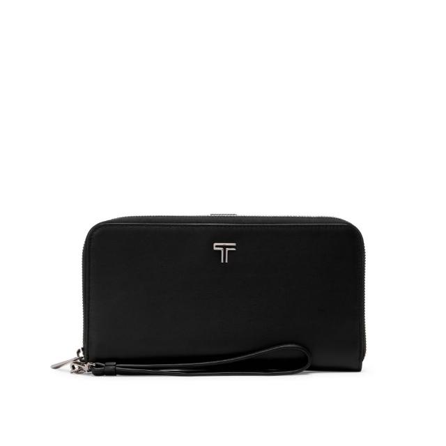【TUMI】BELDEN SLG 旅行皮革錢包-黑色/青銅色(TUMI 官方旗艦店)