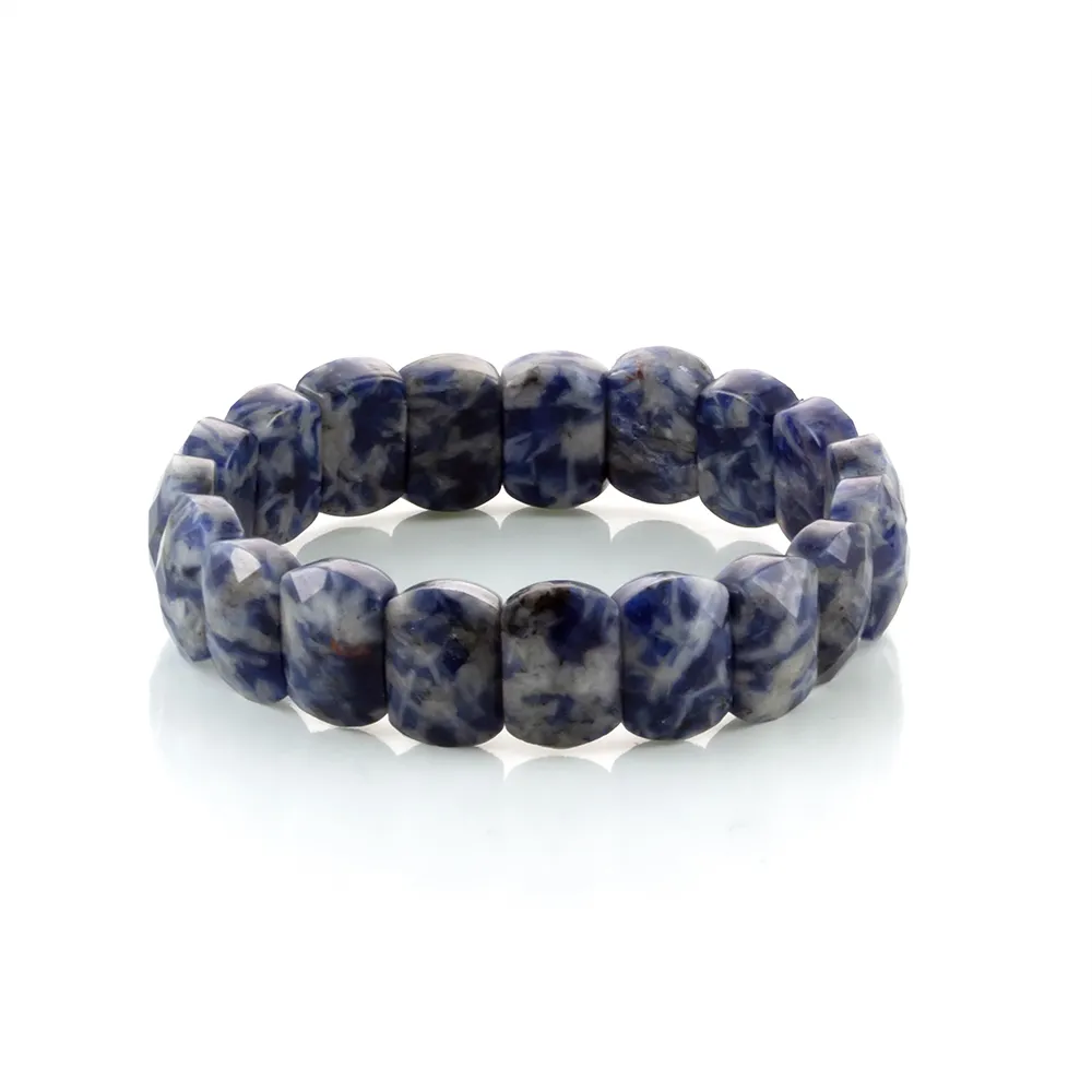 【Woogie武吉珠寶】藍紋石手排(鑽切13-14mm)