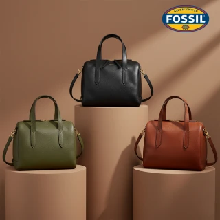 【FOSSIL】Sydney 輕量真皮波士頓包 (多色可選 單一價)