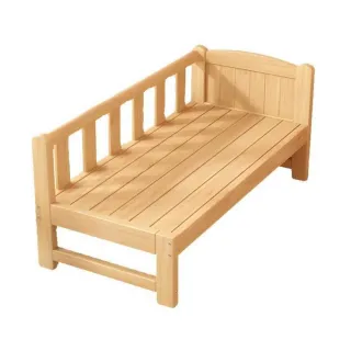 實木拼接床 200*80cm 三面護欄+床墊款(加高護欄/無毛刺延伸床/加寬床)