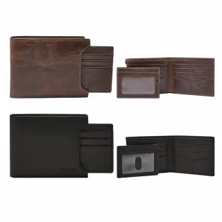 【FOSSIL 官方旗艦館】Derrick 二合一可拆式短夾 雙12限定(禮盒組附鐵盒 多色可選)