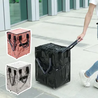 【JOJOGO】大胃王輕量折疊購物車(防水包 防潑水 摺疊購物車 買菜車 行李袋 旅行包 旅行袋 登機包 購物袋)