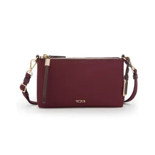 【TUMI】VOYAGEUR Adela 休閒斜背包 - 勃根地紅(TUMI 官方旗艦店)