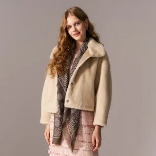 【KERAIA 克萊亞】魅力價-波西米亞蕾絲花語圖騰披巾