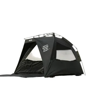 【KZM】硬派速搭沙灘帳 黑化速搭帳 通風沙灘帳篷 公園帳篷 登山帳篷 三面紗窗 速開帳篷 遮陽帳篷 KAZMI