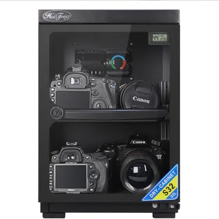 【RTAKO】電子防潮箱 32L相機防潮箱(智能控濕防潮櫃 相機鏡頭乾燥箱 可調層板 半導體製冷 收納防霉除濕櫃)