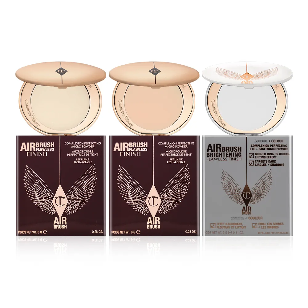 【Charlotte Tilbury】無暇蜜粉餅 系列 三款任選(1Fair/2MEDIUM/白月光定妝款)