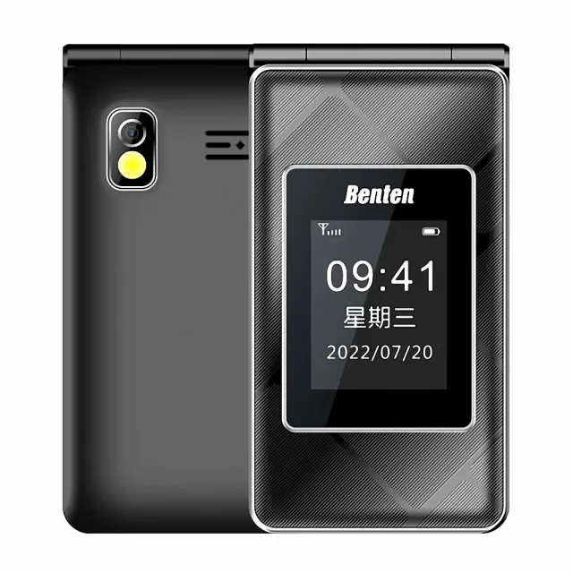 【Benten 奔騰】F72 雙螢幕4G折疊手機(內含直立充電座)