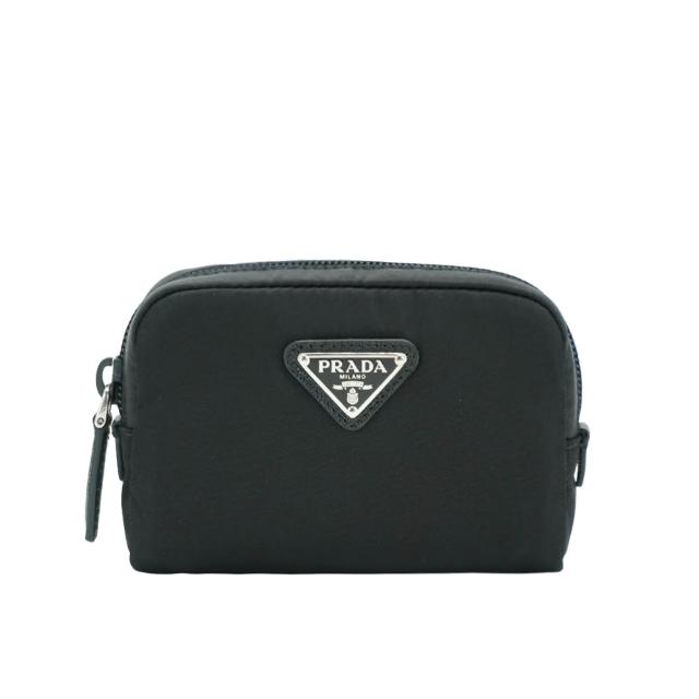 【PRADA 普拉達】Re-Nylon 尼龍微型化妝袋(1ND339-黑)